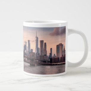 Brooklyn Bridge and Lower Manhattan Large Coffee Mug