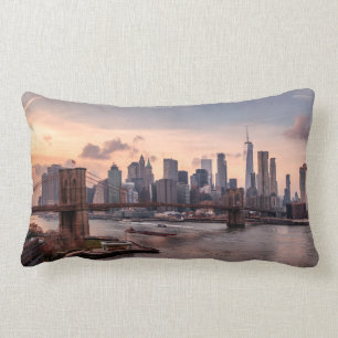 Brooklyn Bridge and Lower Manhattan Lumbar Cushion