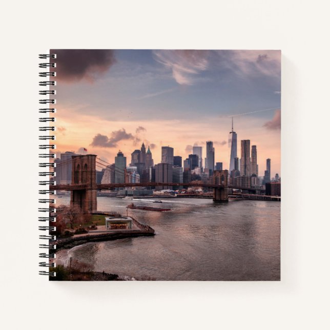 Brooklyn Bridge and Lower Manhattan Notebook (Front)