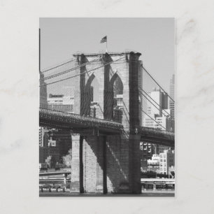 Brooklyn Bridge and Manhattan Skyline Postcard