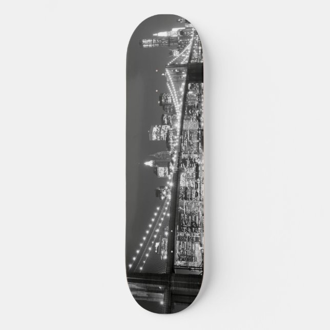 Brooklyn Bridge and Manhattan Skyline Skateboard (Front)