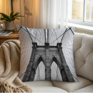 Brooklyn Bridge Architectural Close-Up Cushion