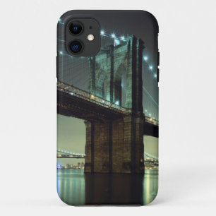 Brooklyn Bridge at night Manhattan Bridge iPhone 11 Case