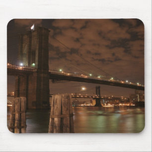 Brooklyn Bridge at Night Mouse Pad