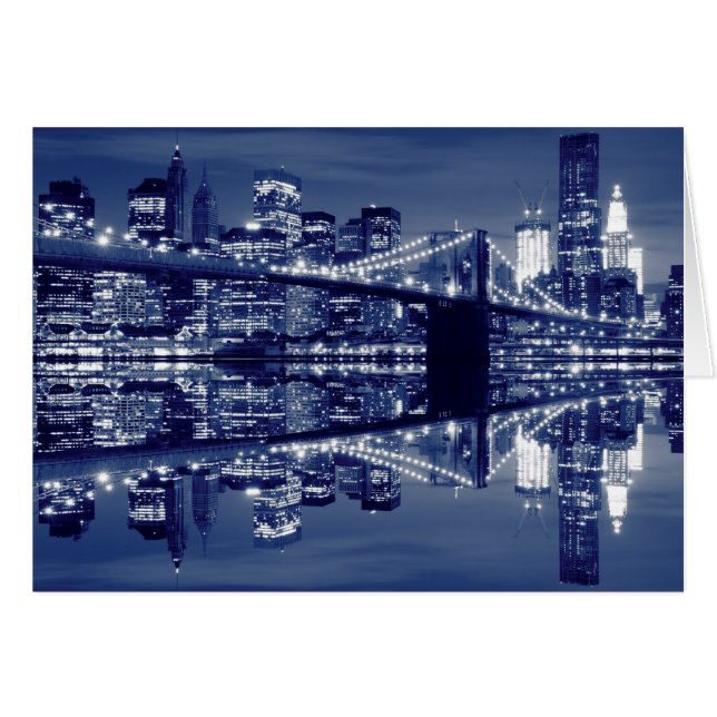 Brooklyn Bridge at Night, New York City (Front Horizontal)