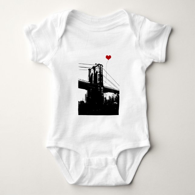 Brooklyn Bridge Baby Bodysuit (Front)