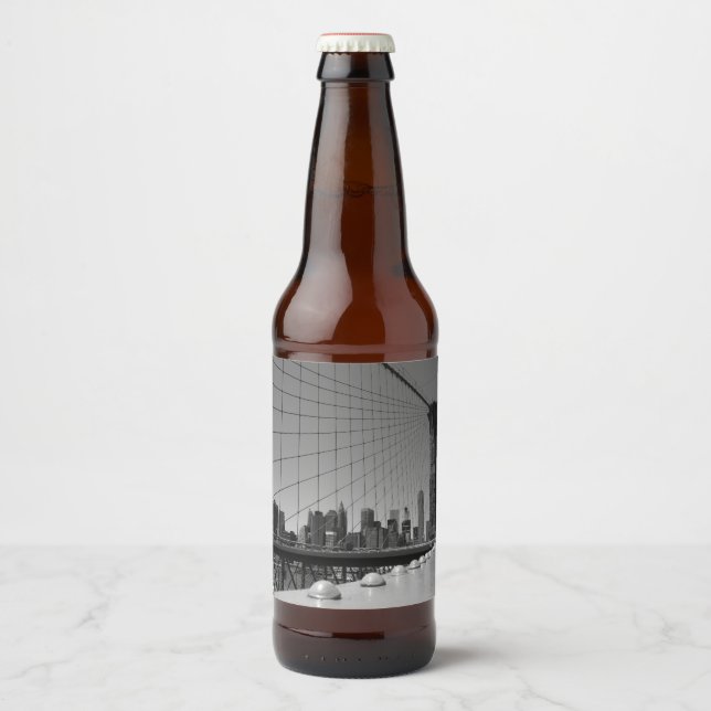 Brooklyn bridge beer bottle label (Front)