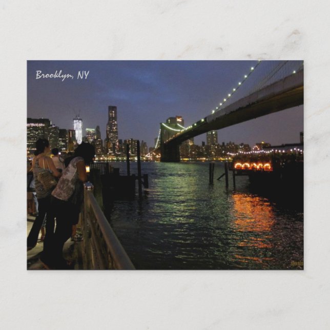 Brooklyn Bridge, Brooklyn, NY Postcard (Front)