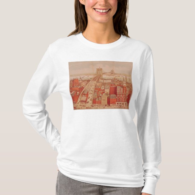 Brooklyn Bridge, c.1883 T-Shirt (Front)