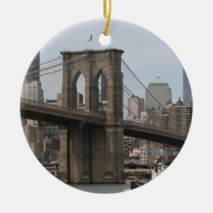Brooklyn Bridge Ceramic Tree Decoration