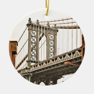 Brooklyn Bridge Ceramic Tree Decoration