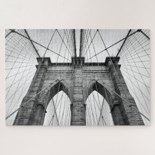 Brooklyn Bridge Close Up Architectural Detail Jigsaw Puzzle