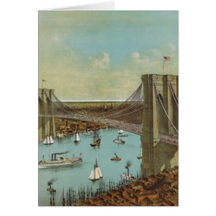 Brooklyn Bridge Colour Postcard