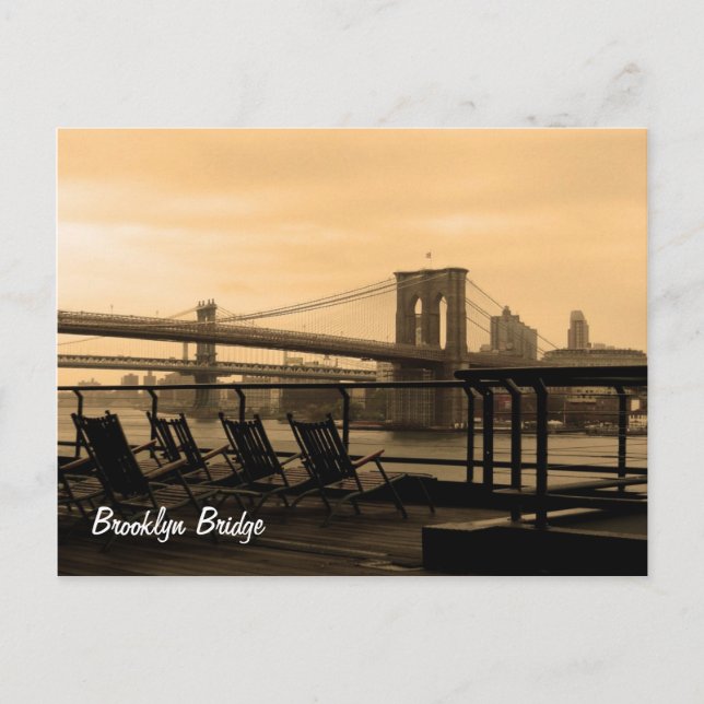 Brooklyn Bridge (customise it!) Postcard (Front)