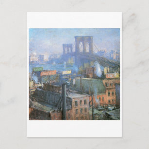 Brooklyn Bridge, East River, circa 1916 Postcard