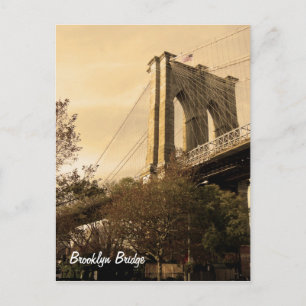 Brooklyn Bridge from Brooklyn (customise it!) Postcard