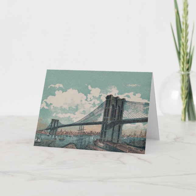 Brooklyn Bridge Greeting Card (Front)