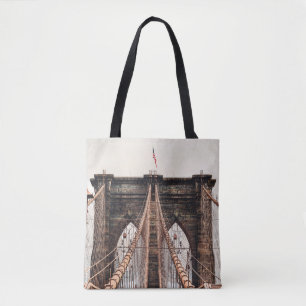 Brooklyn Bridge in New Yorkabstract, america, amer Tote Bag