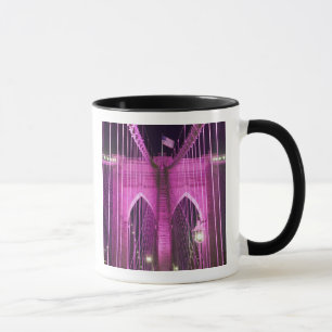 Brooklyn Bridge Lit Purple Mug