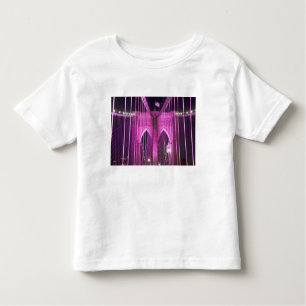 Brooklyn Bridge Lit Purple Toddler T-Shirt