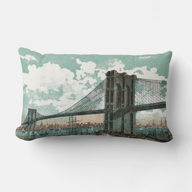 Brooklyn Bridge Lumbar Pillow (Front)