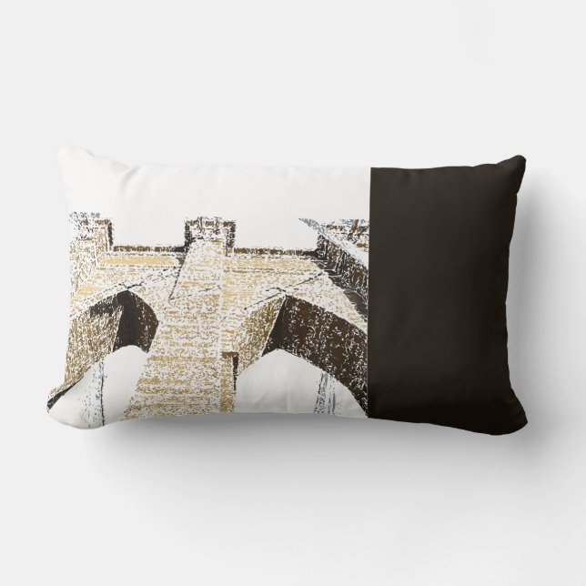 Brooklyn Bridge Lumbar Pillow (Front)