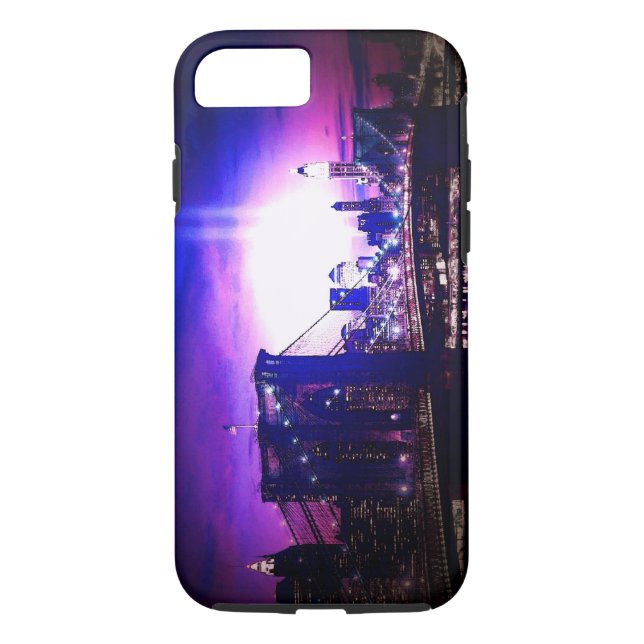 Brooklyn Bridge Manhattan Tough iPhone 7 Case (Back)
