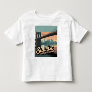 Brooklyn Bridge Morning Walk Toddler T-Shirt