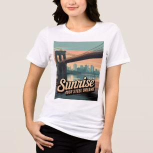Brooklyn Bridge Morning Walk Tri-Blend Shirt
