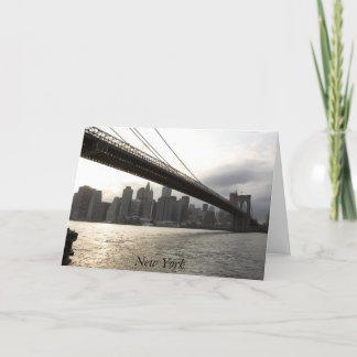 Brooklyn Bridge, New York Card