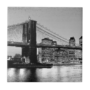 Brooklyn Bridge New York City Artwork Tile