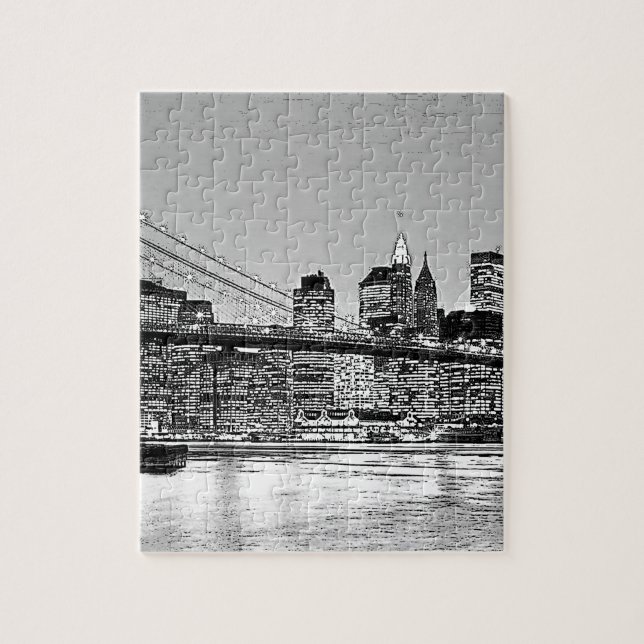 Brooklyn Bridge New York City Jigsaw Puzzle (Vertical)