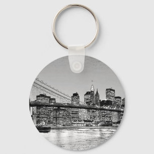 Brooklyn Bridge New York City Key Ring