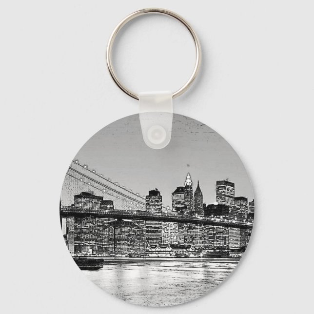 Brooklyn Bridge New York City Key Ring (Front)