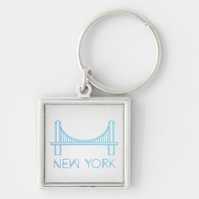 Brooklyn Bridge | New York City Key Ring (Front)