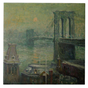 Brooklyn Bridge (New York City Landmark) (NYC) Ceramic Tile