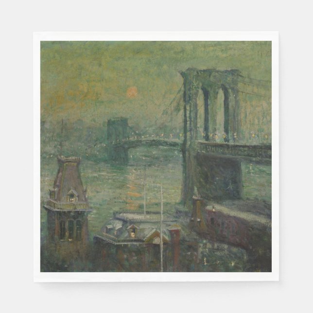 Brooklyn Bridge (New York City Landmark) (NYC) Napkin (Front)