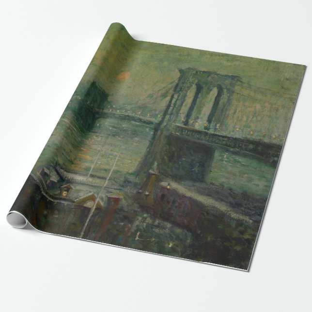 Brooklyn Bridge (New York City Landmark) (NYC) Wrapping Paper (Unrolled)