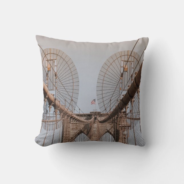 BROOKLYN BRIDGE NEW YORK CUSHION (Front)