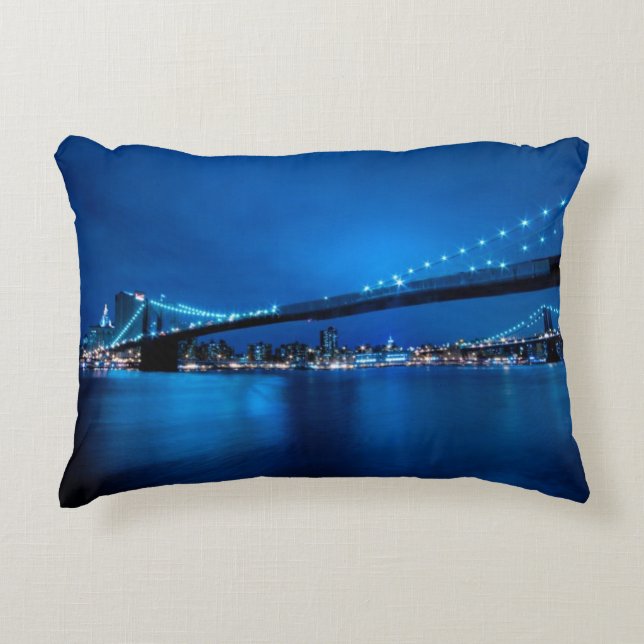 Brooklyn Bridge, New York Decorative Cushion (Front)