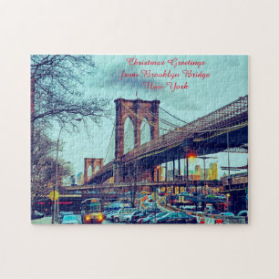 Brooklyn Bridge New York.  Jigsaw Puzzle