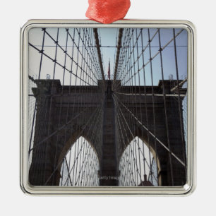 Brooklyn Bridge, New York, NY, USA 2 Metal Tree Decoration