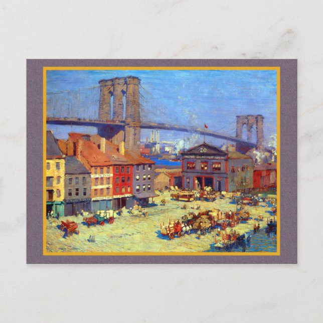 Brooklyn Bridge New York Postcard (Front)