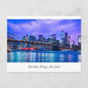 Brooklyn bridge, New York Postcard