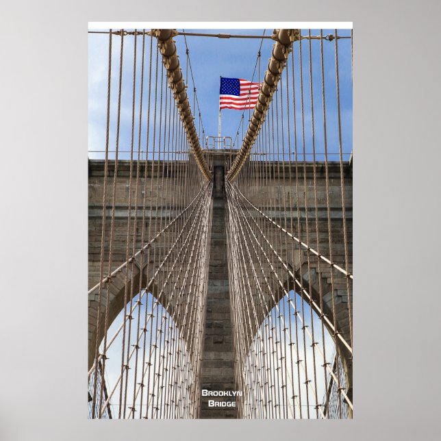 Brooklyn Bridge ,New York Poster (Front)