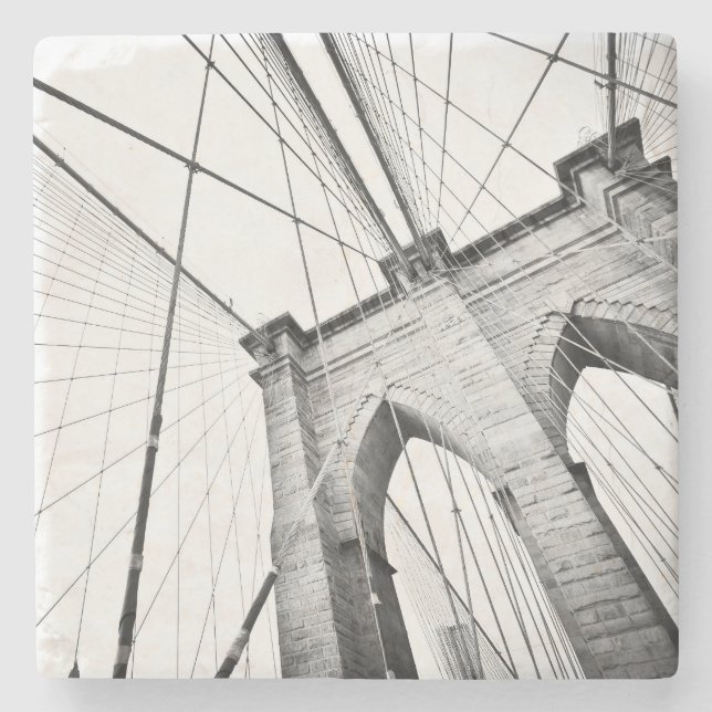 Brooklyn Bridge, New York Stone Coaster (Front)