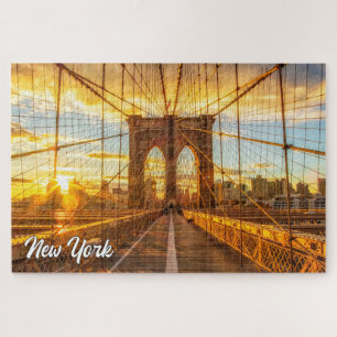 Brooklyn Bridge, New York, United States Jigsaw Puzzle
