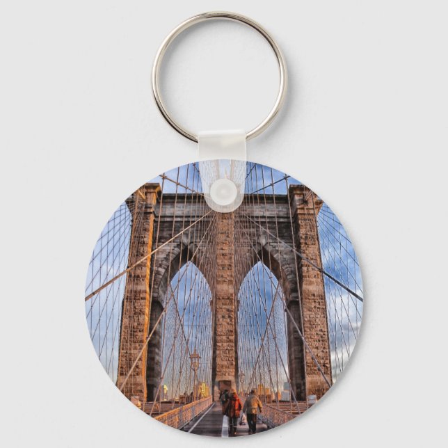 Brooklyn Bridge New York USA Key Ring (Front)