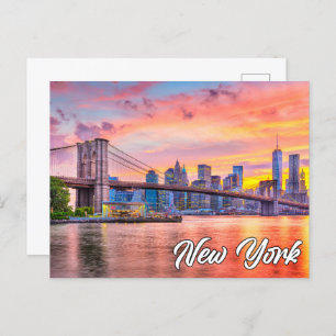 Brooklyn Bridge, New York, USA Postcard