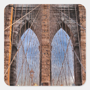 Brooklyn Bridge New York USA Square Sticker
